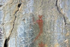 06 Ancient Pictograph At Banff Grotto Canyon In Winter
